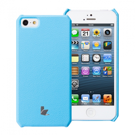   Jison Fashion Wallet Case Blue  iPhone 5/SE  JS-IP5-01H40