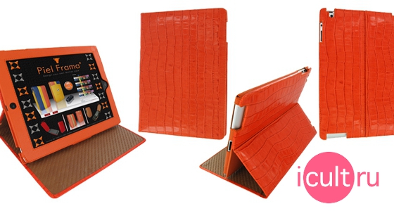Piel Frama Crocodile Cinema Case Orange