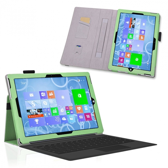  - Exact Leather Folio Case Green  Microsoft Surface Pro 3 