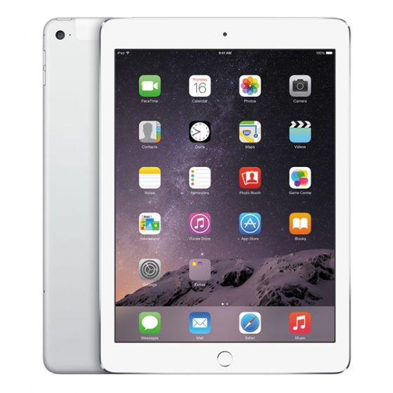   Apple iPad Air 2 128GB Wi-Fi + Cellular (4G) Silver  MH322