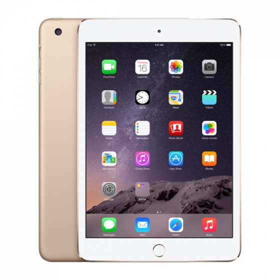   Apple iPad mini 3 128GB Wi-Fi + Cellular (4G) Gold  MH3N2