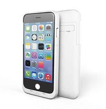 - iBeek External Battery Backup Charger Case 3200mAh White  iPhone 6/6S 