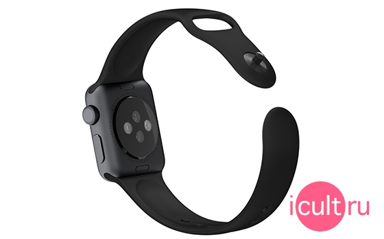 Apple Black Sport Band With Space Gray Pin