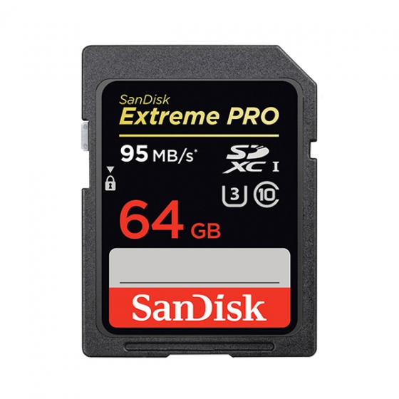   SanDisk Extreme Pro 64GB SDXC Class 10/UHS-I/U3/95/c SDSDXPA-064G-X46