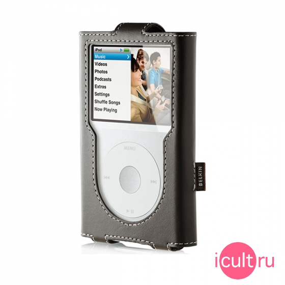 ������� ����� ��� iPod classic Belkin Leather Sleeve Chocolate �����-���������� F8Z205eaBRN
