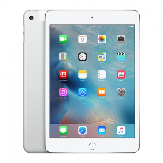   Apple iPad mini 4 64 Wi-Fi + Cellular (4G) Silver  MK732