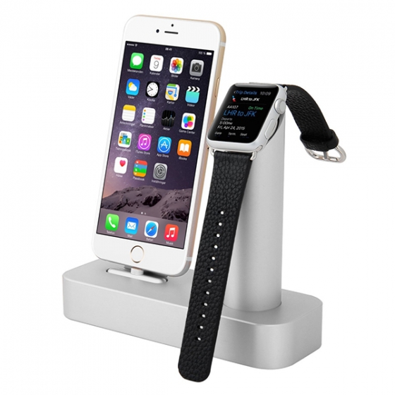 - COTEetCI Charging Cradle Silver  iPhone/Apple Watch  CS2045-TS
