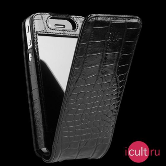 ������� ����-����� Sena Magnet Flipper ��� iPhone 4 Croco Black ������ 156416 / 163016