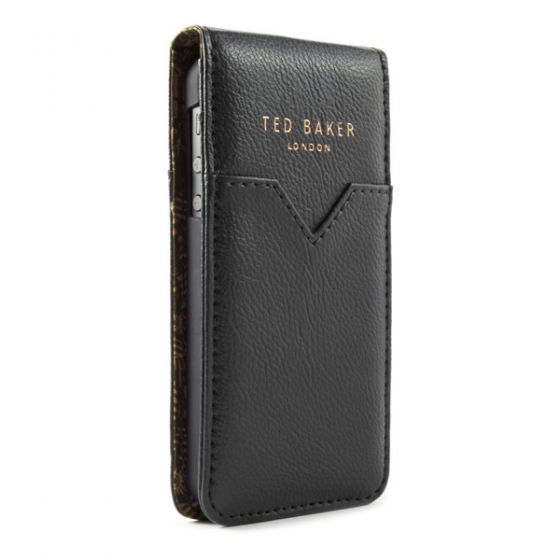  - Ted Baker Leather Style Flip Black  iPhone 5/SE  09502