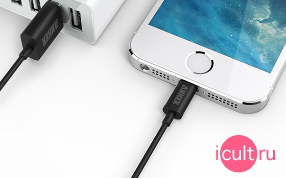 Anker Lightning to USB Cable Black