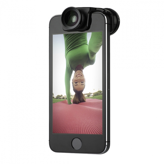   Olloclip Selfie/Macro 3-IN-1 Lens Black  iPhone 5/5S  OCEU-IPH5-L1BK-SBK-1