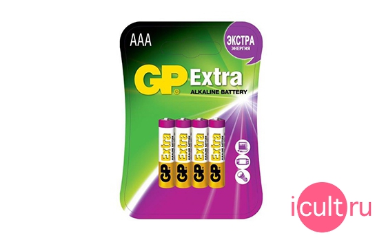 GP Extra AAA Battery 4 Pack