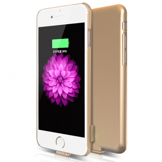 - Rechargeable External Battery Case 1500mAh Golden  iPhone 6/6S 