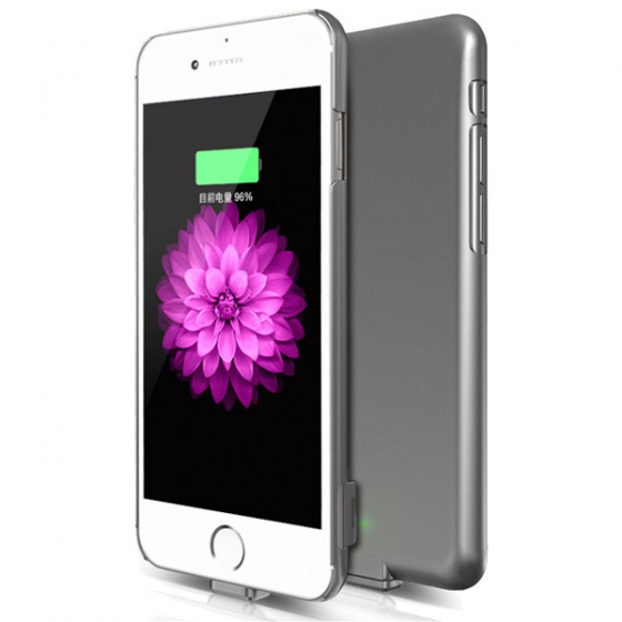 - Rechargeable External Battery Case 1500mAh Grey  iPhone 6/6S 