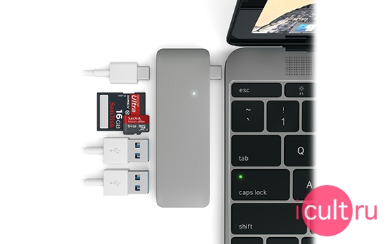 Satechi USB Hub USB-C Space Gray