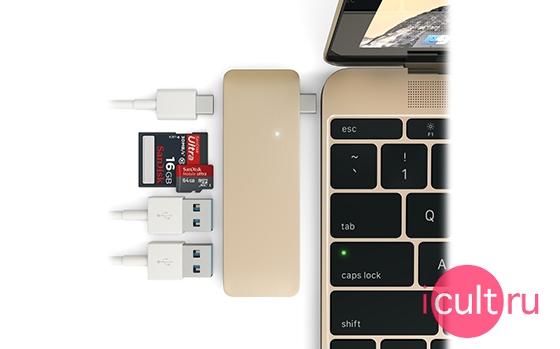 Satechi USB Hub USB-C Gold