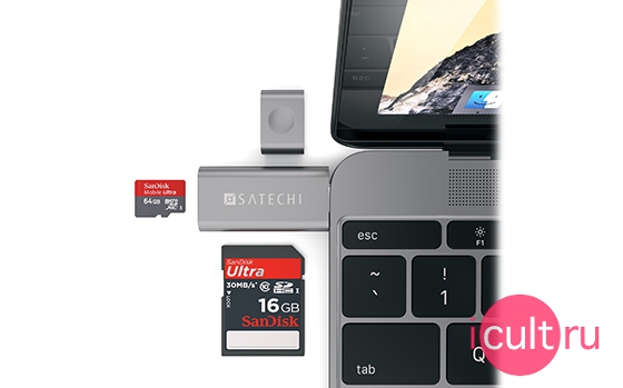 Satechi CARD Reader Space Gray
