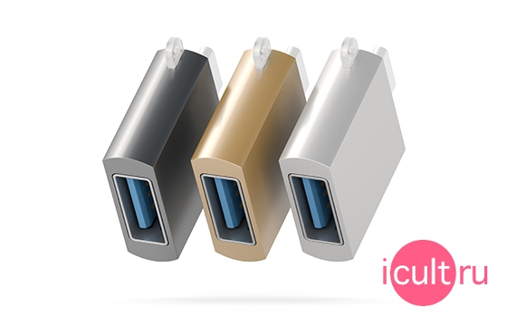 Satechi USB 3.0 to USB-C Adapter Gold