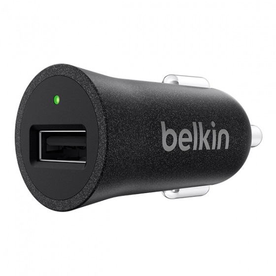  Belkin MIXIT Metallic Car Charger 2.4A/1USB Black  F8M730BTBLK