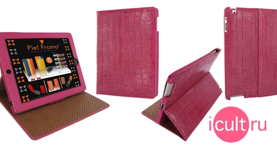 Piel Frama Crocodile Cinema Case Fuchsia