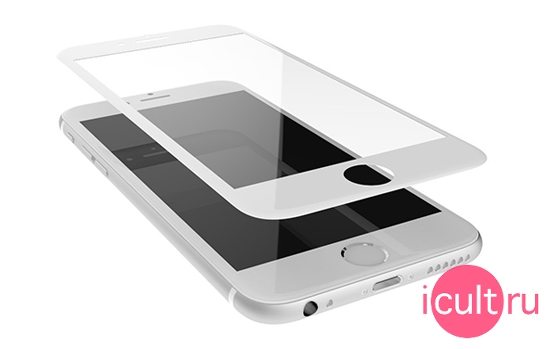 iCult 3D Hyper Glass iPhone 6/6S White