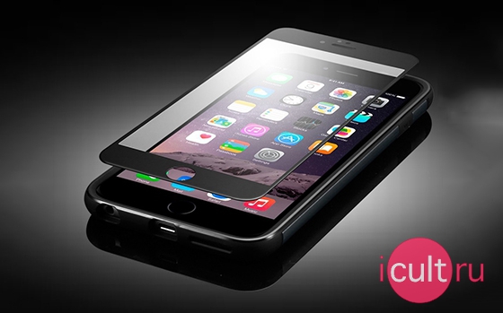 iCult 2D Glass iPhone 6/6S Plus Black