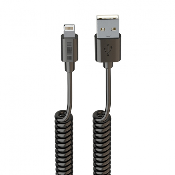  InterStep Lighting to USB Cable 1.8  Black  IS-DC-IPH5MFICL-000B201