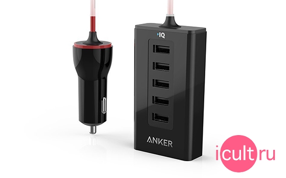 Anker 50W 5USB Car Charger A2311H12