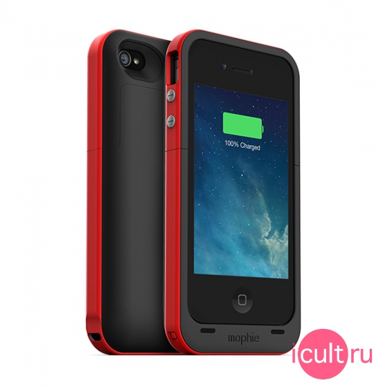 ����� � ������������� ���������� ������� Mophie Juice Pack Plus ��� iPhone 4 ������� 810472011622