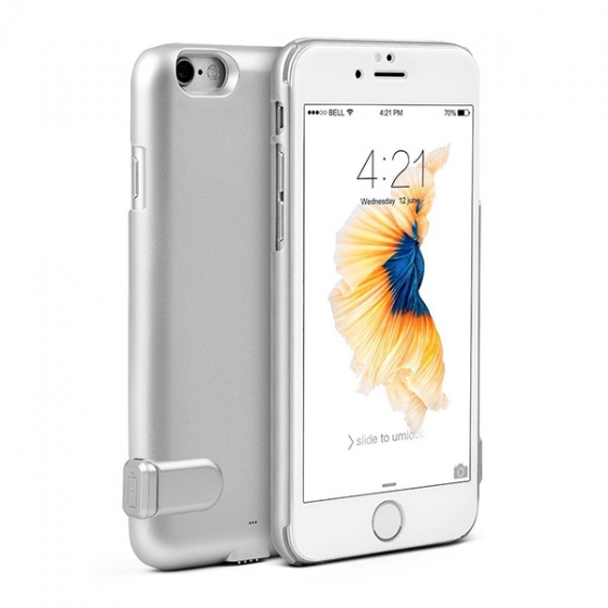      DBZDRESS Flux Battery Case 2300mAh Silver  iPhone 6/6S 