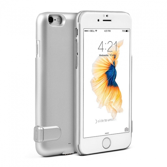      DBZDRESS Flux Battery Case 4000mAh Silver  iPhone 7/8 Plus 