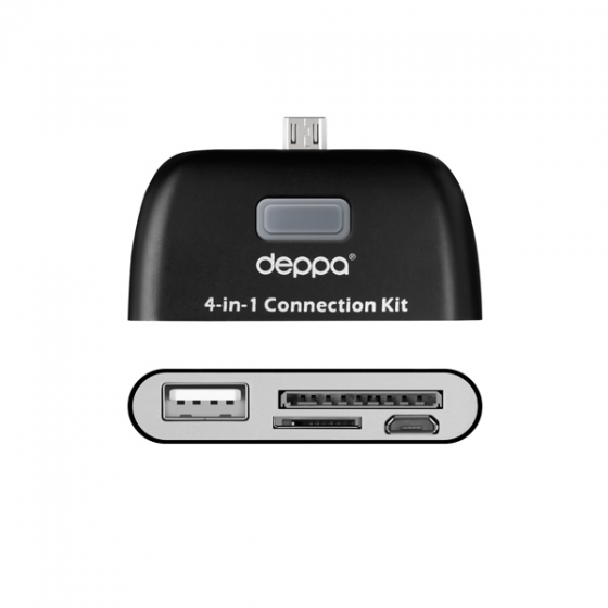 - Deppa OTG connection Kit Micro USB Black  11405