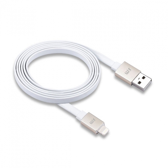  Just Mobile AluCable Flat Lightning 1,2  White/Gold / DC-268GD