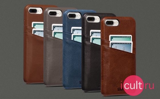 Sena Snap-On Wallet Cognac iPhone 7 Plus