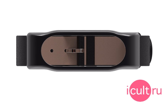 MiJobs Leather Band Black for Xiaomi Mi Band 2