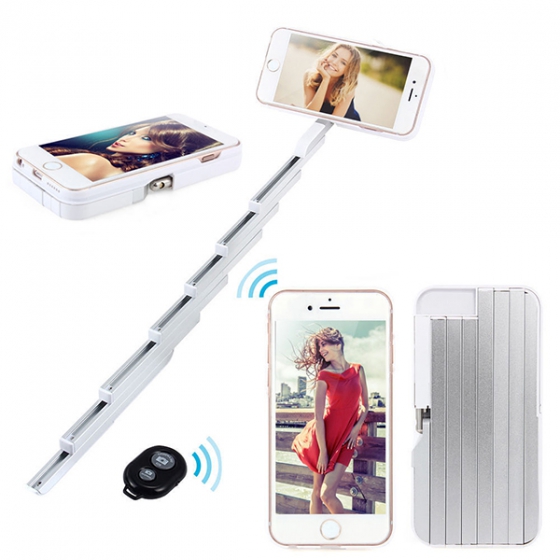 - Stikbox Selfie Stick Case 68 . White  iPhone 6/6S 