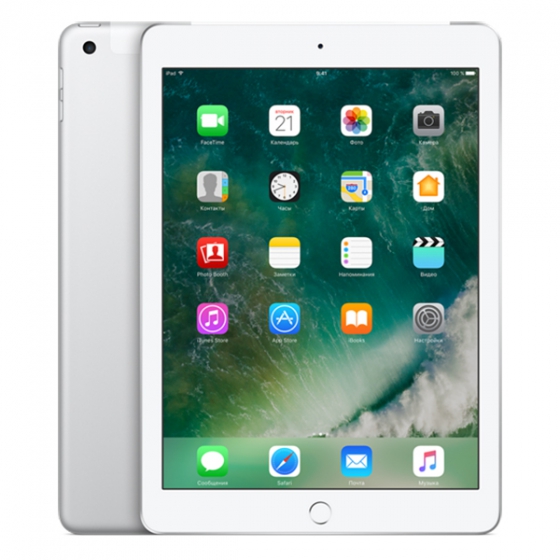   Apple iPad 9.7&quot; 128GB Wi-Fi + Cellular (4G) Silver  MP2E2