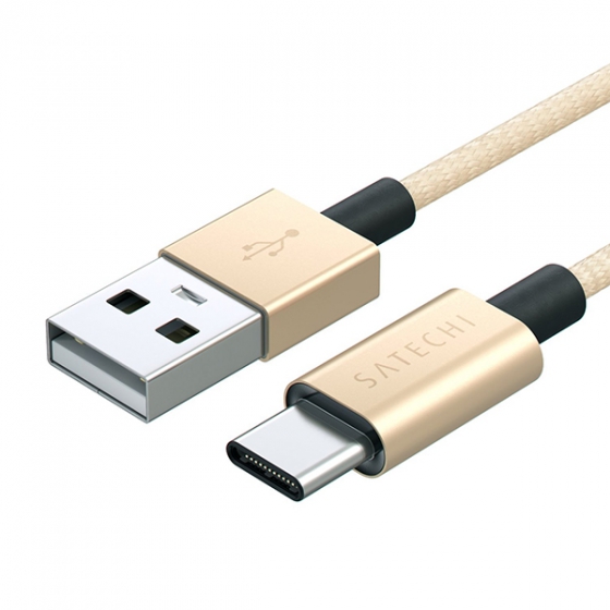  Satechi Aluminum USB-C to USB 1  Gold  ST-TCTAG