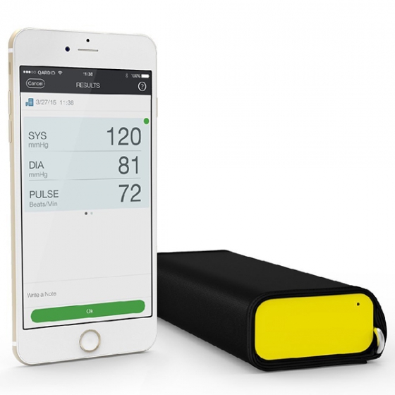   Qardio QardioArm Wireless Blood Pressure Monitor Racing Yellow  A100-IRY