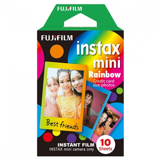  Fujifilm Rainbow Film 10 .   Fujifilm Instax mini/Polaroid 300 Instant