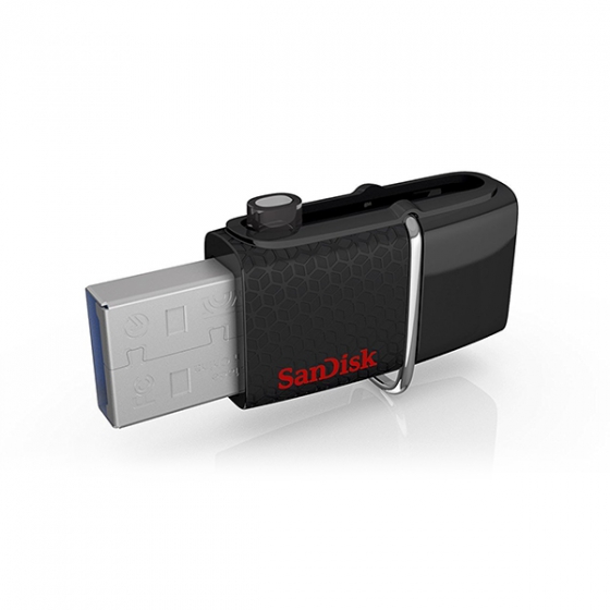 USB - SanDisk Ultra Dual 128GB USB 3.0/Micro USB Black  SDDD2-128G-GAM46
