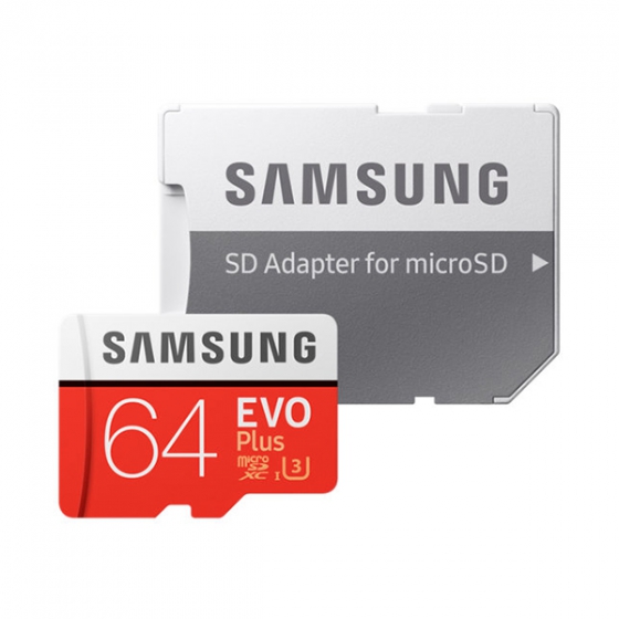   Samsung EVO Plus 64GB MicroSDXC Class 10/UHS-I/U3/100/ MB-MC64GA/RU