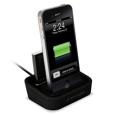-+ +  Kensington Charging Dock with Mini Battery Pack  iPod/iPhone K39265US