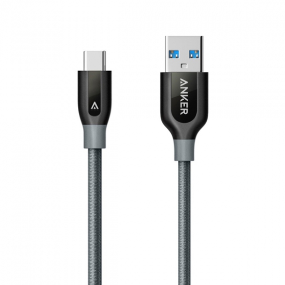   Anker PowerLine+ USB-C to USB 3.0 90 . Gray  A8168HA1