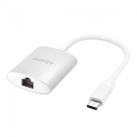  Aukey USB-C to Ethernet Adapter White  CB-C39