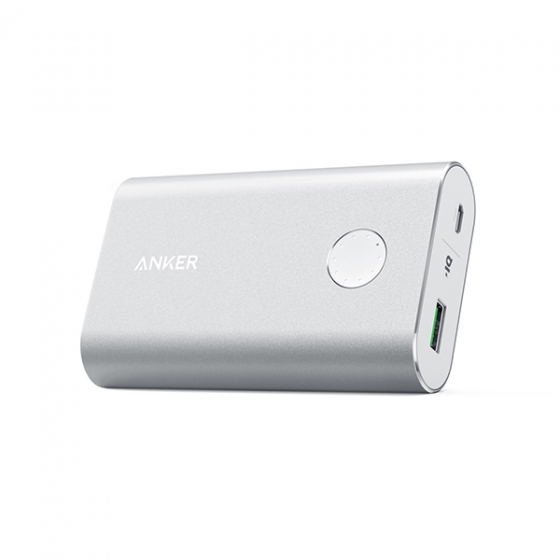   Anker PowerCore+ QC 3.0 2.4A/1USB/10050mAh Silver  A1311041