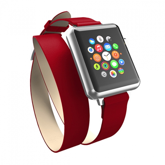   Incipio Reese Double Wrap Red  Apple Watch 42/44   WBND-013-RED