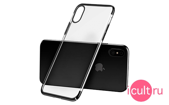 Baseus Glitter Case Black iPhone X