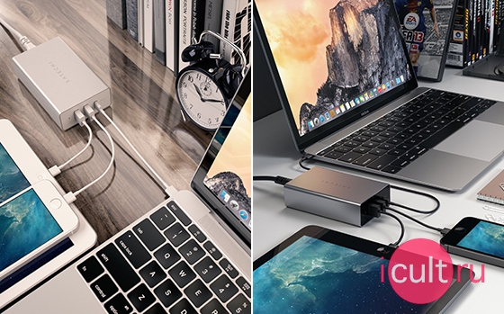 Satechi USB-C 40W Travel Charger Space Gray