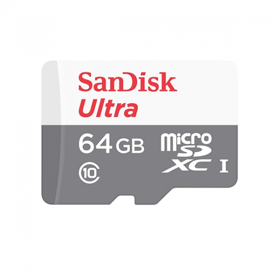   SanDisk Ultra 64GB MicroSDXC Class 10/UHS-I/100/ SDSQUNR-064G-GN3MN